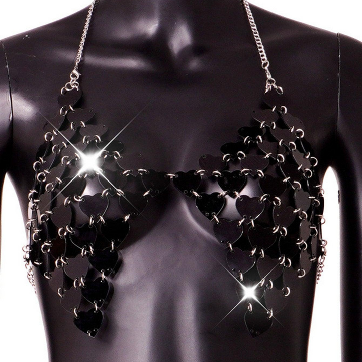 Crop Top Metal Hearts
