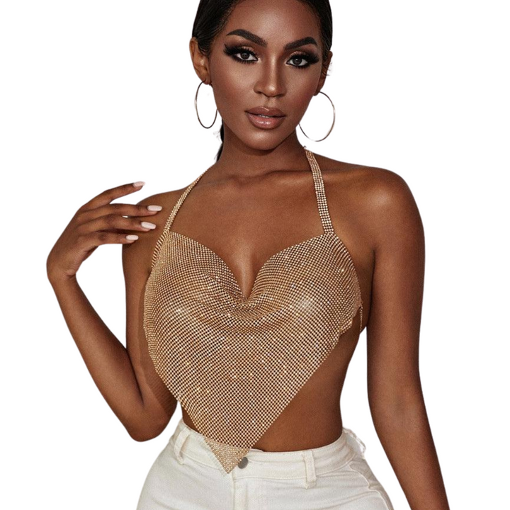 Crop Top Metal Shiny