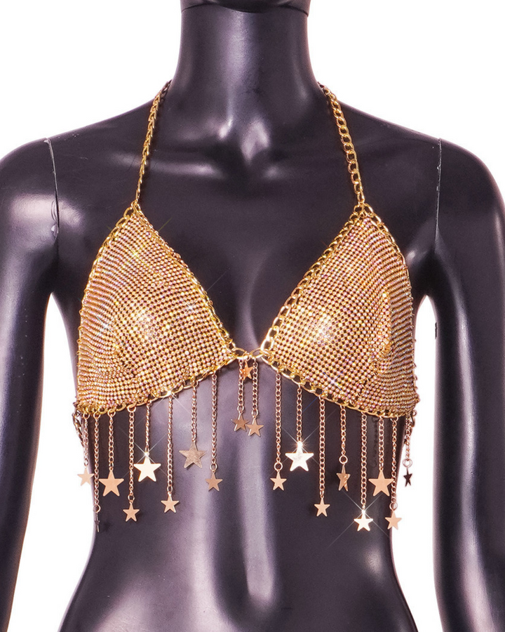 Bra Top Metal Shiny