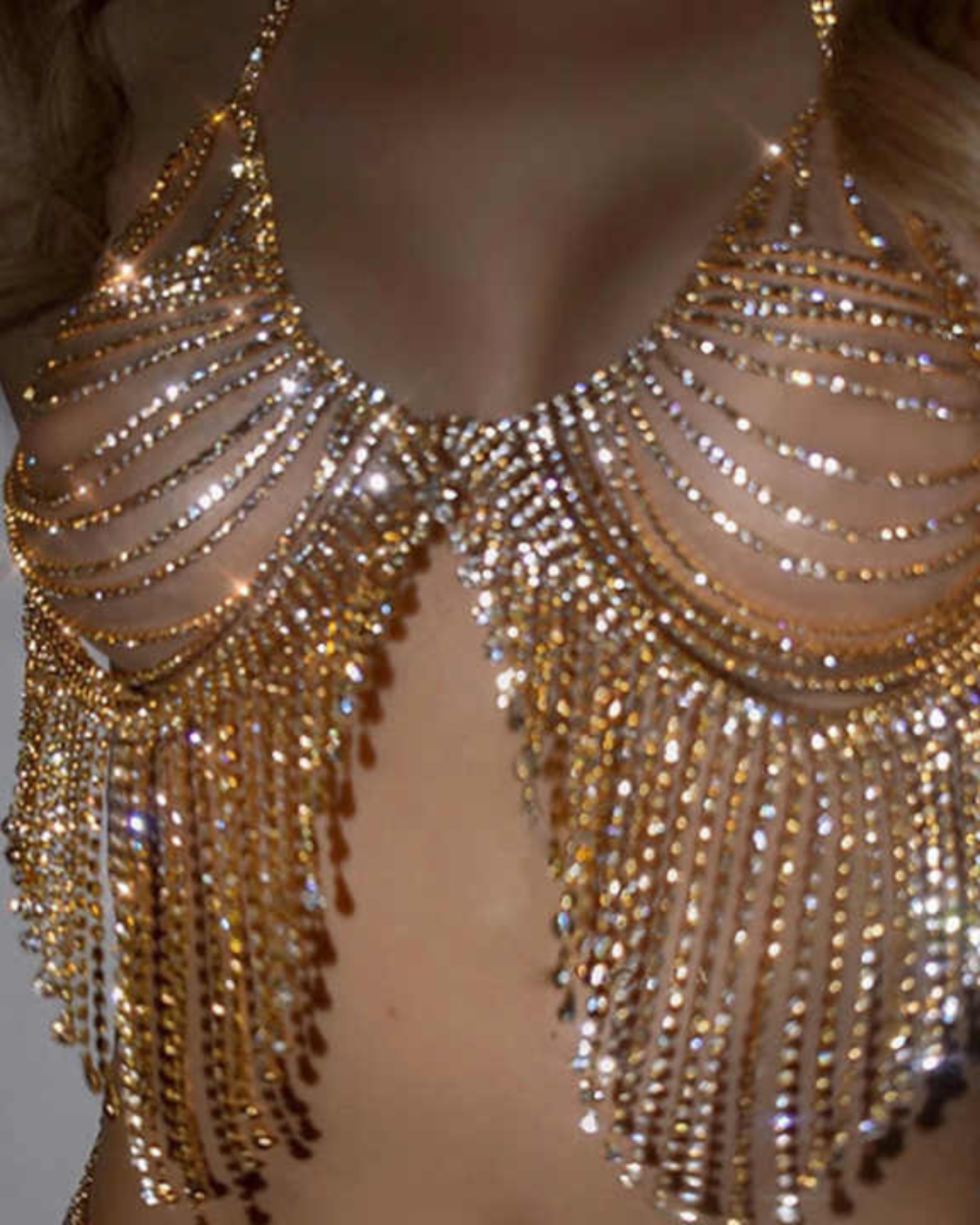 Bra Top Metal Shiny