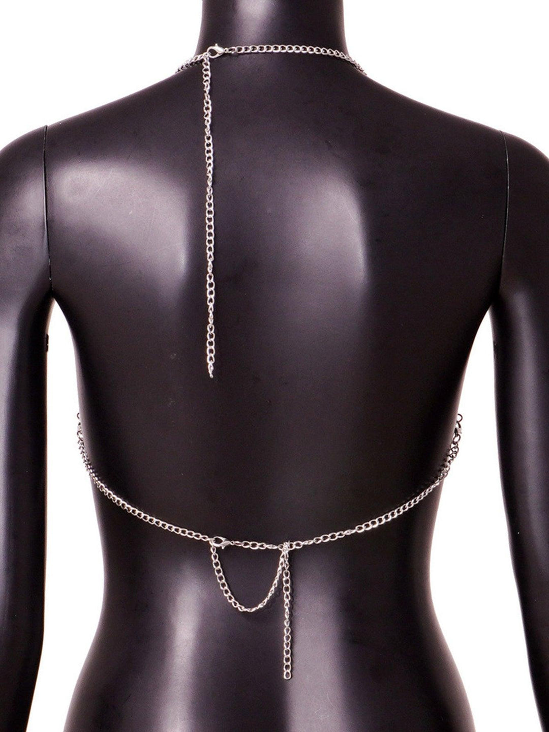 Crop Top Metal Hearts (40078) - BLACK - Miss Panda
