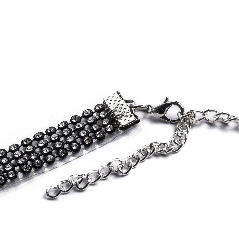 Crop Top Metal Shiny (40079) - BLACK - Miss Panda