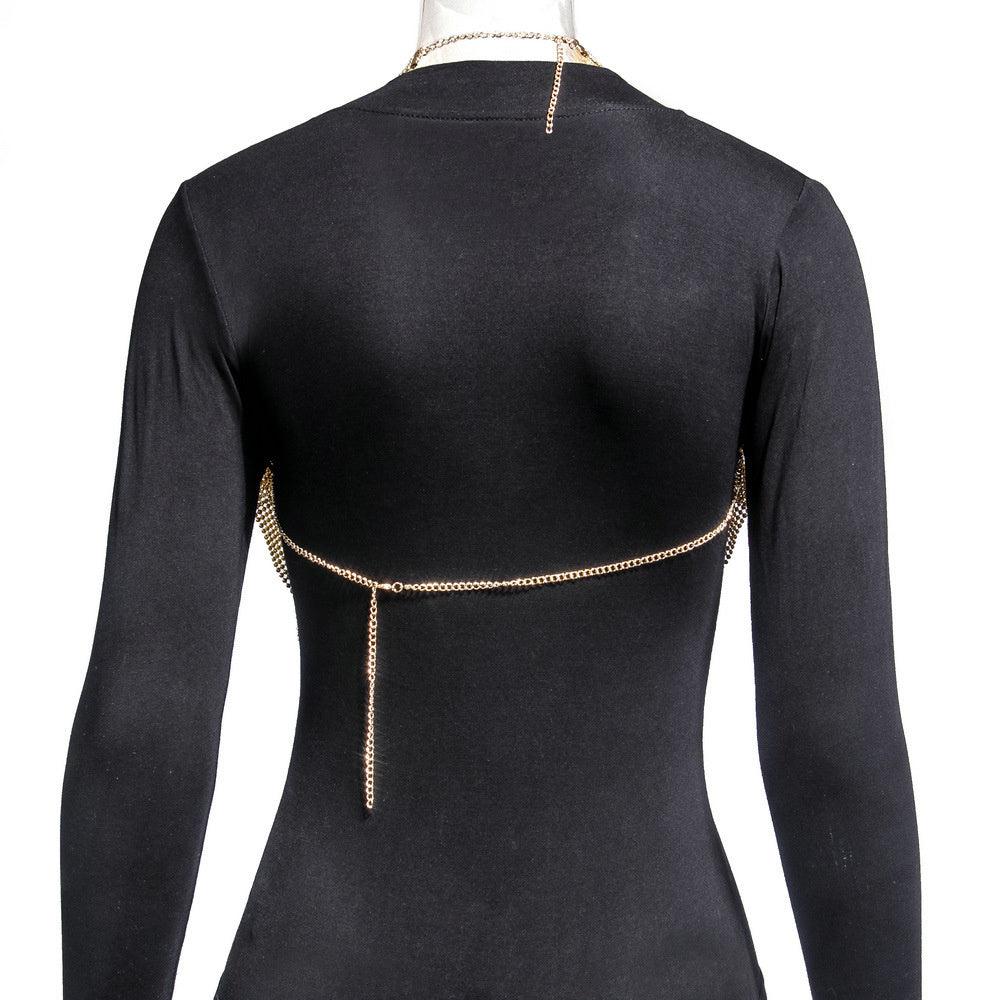 Crop Top Metal Shiny (40079) - GOLD - Miss Panda
